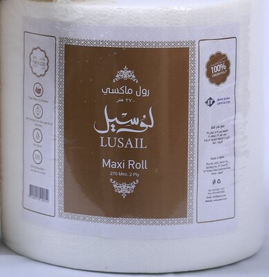 Maxi 700 GM, 479 Sheets, 190*220 MM, 2 Ply, 6 Rolls - Poly, Embossed, Shrinked, Lusail Insert BOX