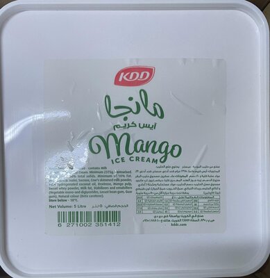 Kdd Ice Cream Mango 5Ltr
