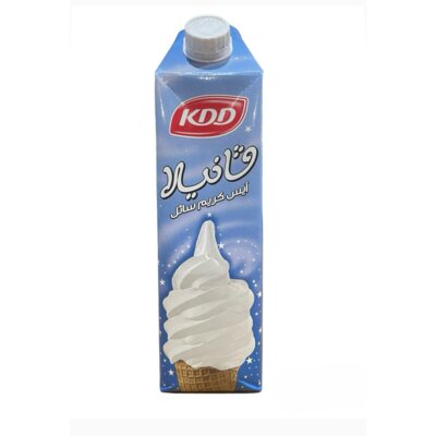 KDD Vanilla Soft Ice Cream 12x1Ltr